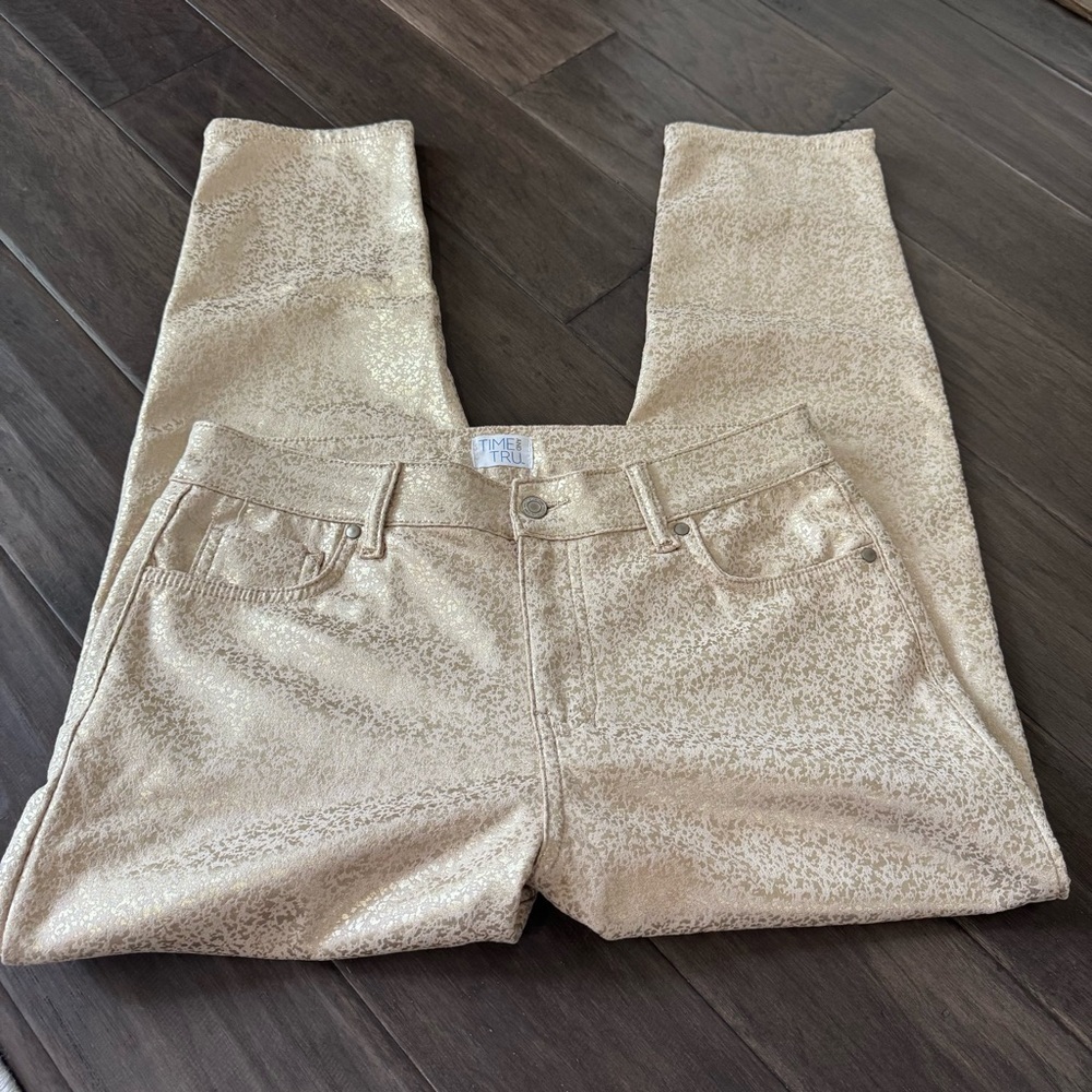 Time and Tru Gold Skinny Jeans